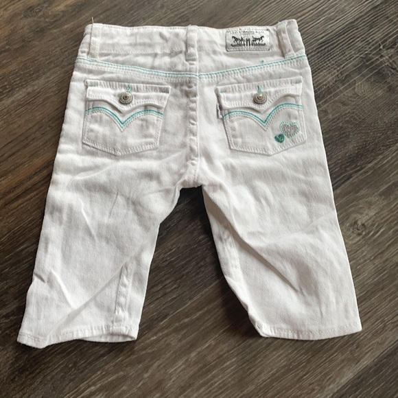 4/$20 Levi’s White Skimmer Jean Capris Pants Sz 3 - Picture 3 of 3